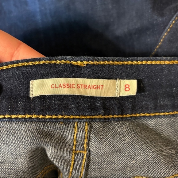 Women’s Levi’s Classic Straight Size 8 Medium Wash Jeans - Picture 6 of 9